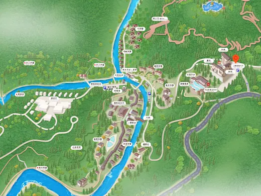 丰镇结合景区手绘地图智慧导览和720全景技术，可以让景区更加“动”起来，为游客提供更加身临其境的导览体验。